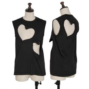 Comme Des Garcons Heart cutout sleeveless top